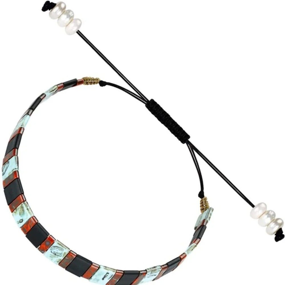 Mrsrui Women's Japanese Miyuki Bead Bracelet Pearls Boho Braided Adjusta…